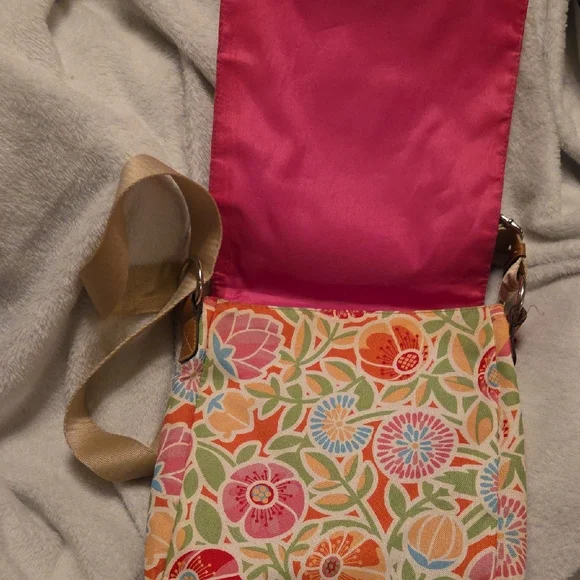 Lily Bloom Colorful Floral Crossbody Bag In EUC - Picture 3 of 6